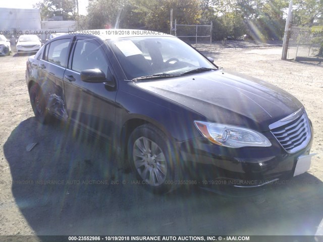 1C3BC4FBXBN566824 - 2011 CHRYSLER 200 LX BLACK photo 1