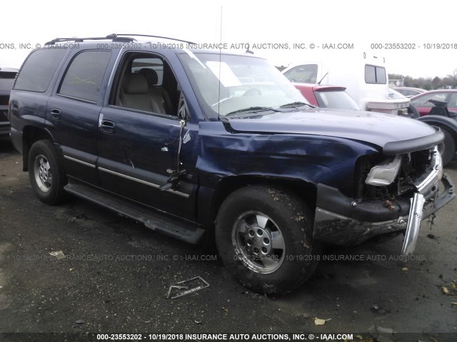 1GNEK13Z13J198609 - 2003 CHEVROLET TAHOE K1500 BLUE photo 1