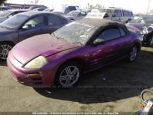 4A3AE55H95E001723 - 2005 MITSUBISHI ECLIPSE SPYDER GT PINK photo 2