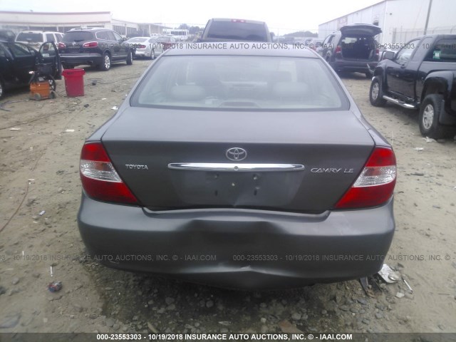4T1BE32KX4U831543 - 2004 TOYOTA CAMRY LE/XLE/SE GRAY photo 6