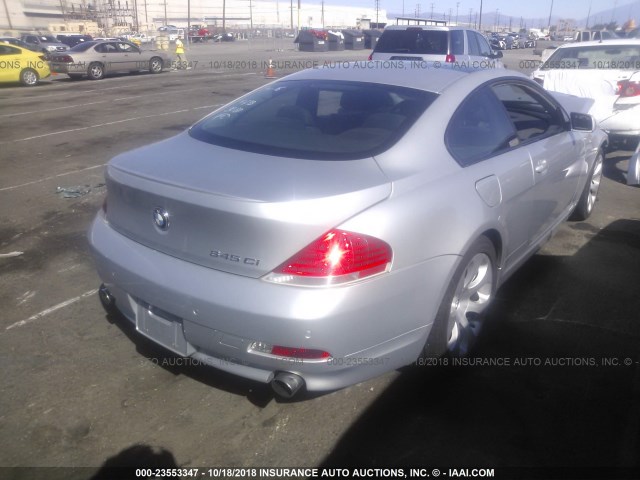 WBAEH73415B191880 - 2005 BMW 645 CI AUTOMATIC 银色 照片 4