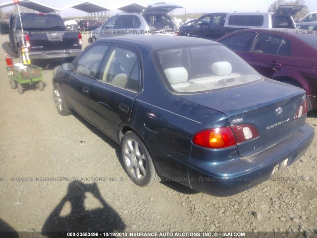 1NXBR12E7WZ116936 - 1998 TOYOTA COROLLA VE/CE/LE GREEN photo 3