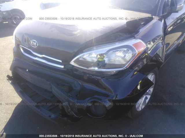 KNDJT2A64C7744352 - 2012 KIA SOUL +/!/SPORT BLACK photo 6