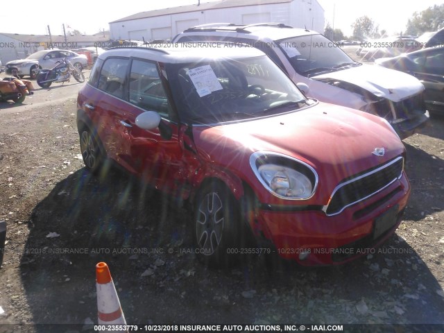 WMWZC3C50CWL82746 - 2012 MINI COOPER S COUNTRYMAN RED photo 1