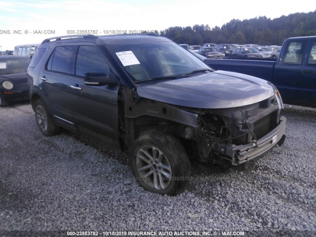 1FM5K8D83DGC20630 - 2013 FORD EXPLORER XLT GRAY photo 1