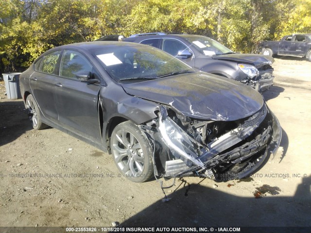 1C3CCCBG2FN515100 - 2015 CHRYSLER 200 S GRAY photo 1