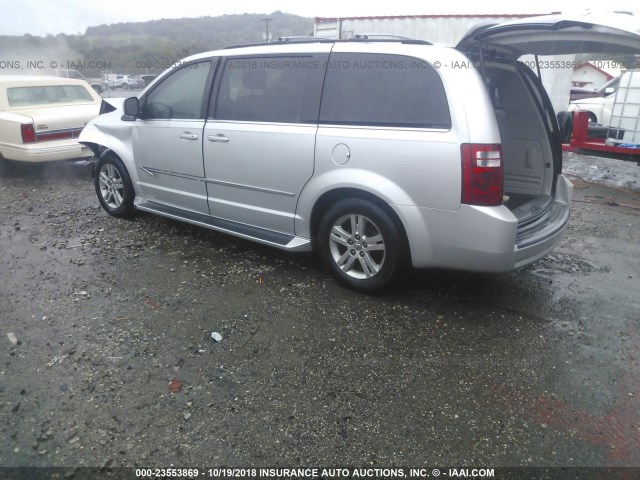 2D4RN5DX0AR411695 - 2010 DODGE GRAND CARAVAN SXT SILVER photo 3