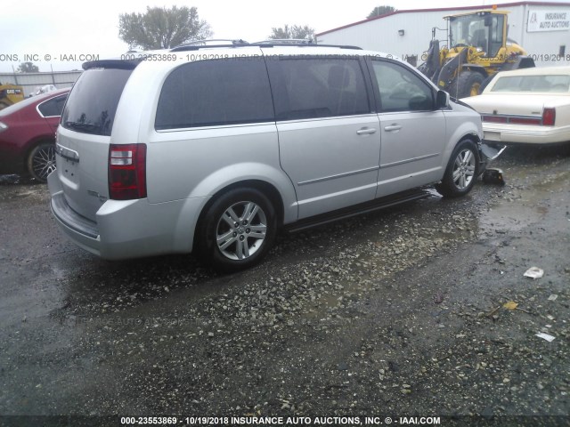 2D4RN5DX0AR411695 - 2010 DODGE GRAND CARAVAN SXT SILVER photo 4