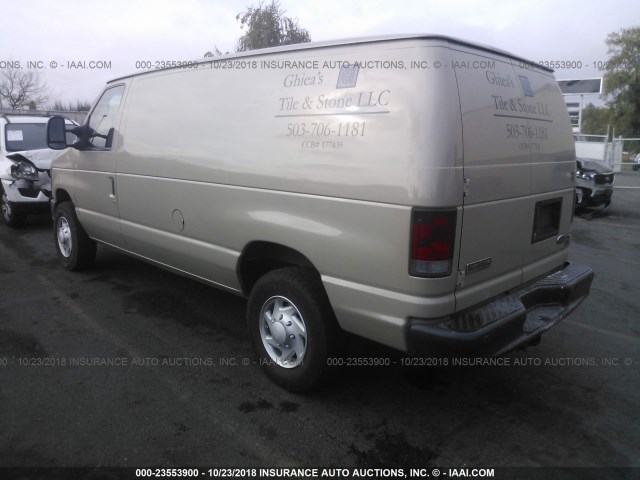 1FTSE34S88DA53444 - 2008 FORD ECONOLINE E350 SUPER DUTY VAN TAN photo 3