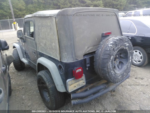 1J4FA39S16P730829 - 2006 JEEP WRANGLER X BLUE photo 3