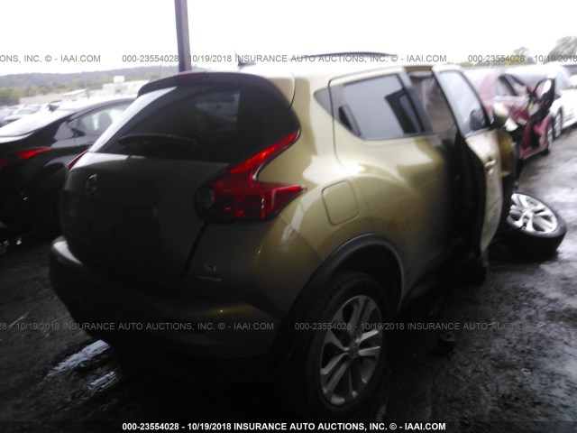 JN8AF5MRXDT205178 - 2013 NISSAN JUKE S/SV/SL ORANGE photo 4