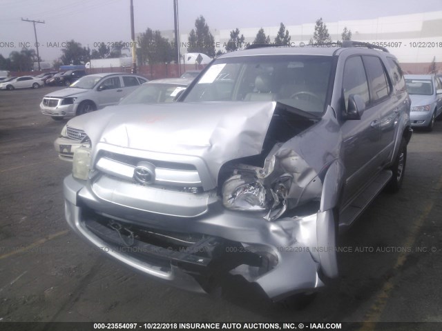 5TDBT44A97S289655 - 2007 TOYOTA SEQUOIA SR5 SILVER photo 2