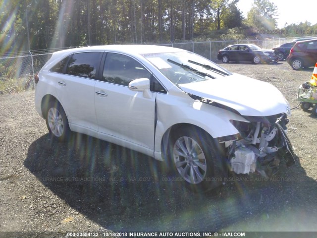 4T3ZA3BB3DU080061 - 2013 TOYOTA VENZA LE/XLE WHITE photo 1