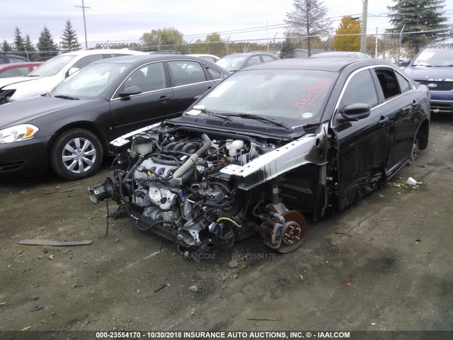 1FAHP2EW8AG115662 - 2010 FORD TAURUS SEL BLACK photo 2