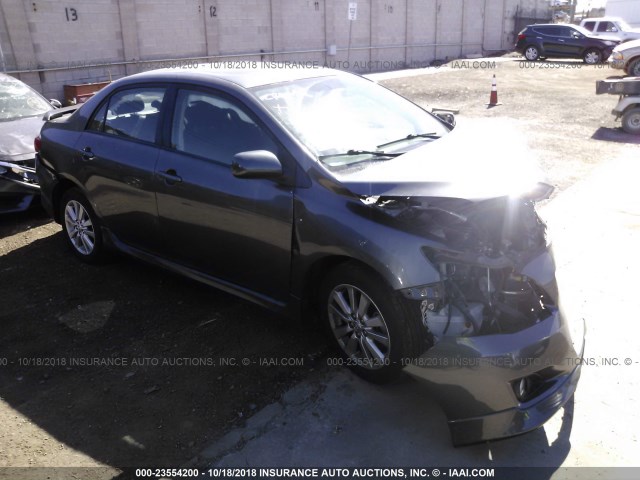 2T1BU4EE9AC421960 - 2010 TOYOTA COROLLA S/LE/XLE GRAY photo 1