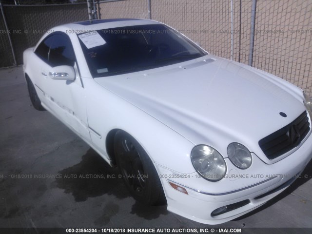 WDBPJ75J23A034928 - 2003 MERCEDES-BENZ CL 500 WHITE photo 1