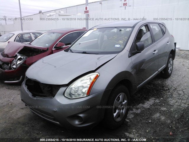 JN8AS5MT3DW007533 - 2013 NISSAN ROGUE S/SV SILVER photo 2