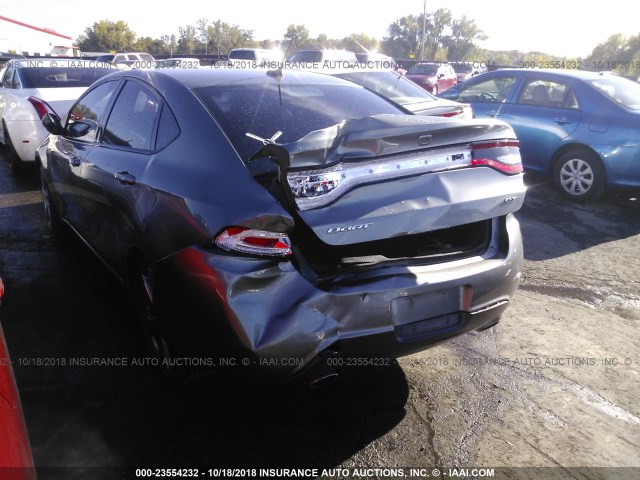 1C3CDFCB7DD325880 - 2013 DODGE DART LIMITED/R/T GRAY photo 3