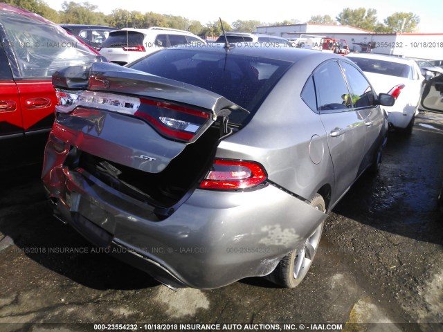 1C3CDFCB7DD325880 - 2013 DODGE DART LIMITED/R/T GRAY photo 4