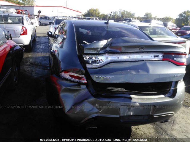 1C3CDFCB7DD325880 - 2013 DODGE DART LIMITED/R/T GRAY photo 6