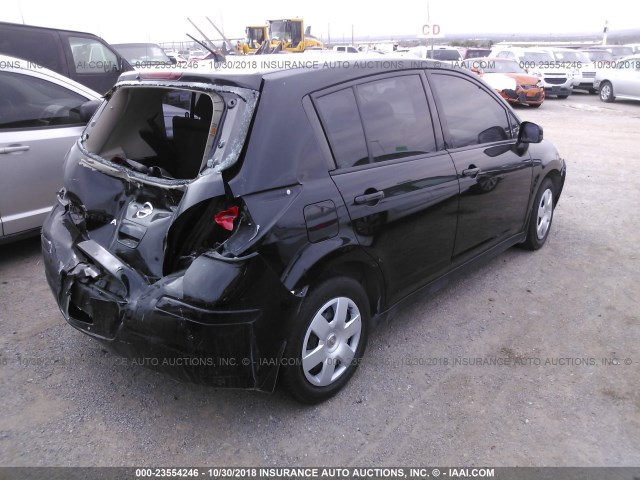 3N1BC1CP5CK245701 - 2012 NISSAN VERSA S/SL BLACK photo 4