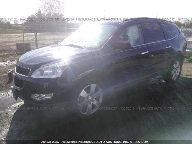 1GNKRGED7CJ185012 - 2012 CHEVROLET TRAVERSE LT BLUE photo 2