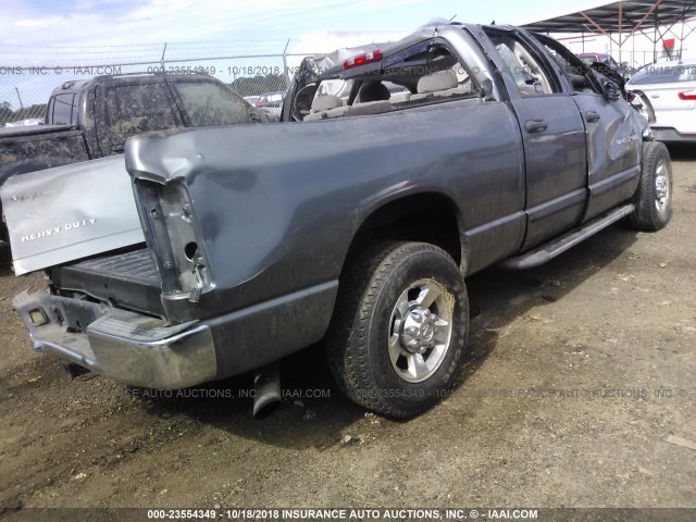 3D7KR28C55G707936 - 2005 DODGE RAM 2500 ST/SLT GRAY photo 4