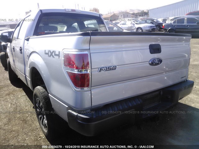 1FTFW1EF0EKE10191 - 2014 FORD F150 SUPERCREW SILVER photo 3