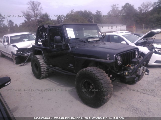 1J4FA44SX6P712486 - 2006 JEEP WRANGLER / TJ UNLIMITED BLACK photo 1