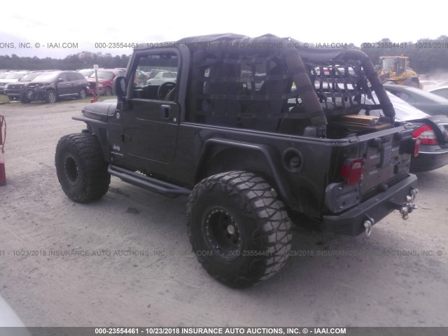 1J4FA44SX6P712486 - 2006 JEEP WRANGLER / TJ UNLIMITED BLACK photo 3