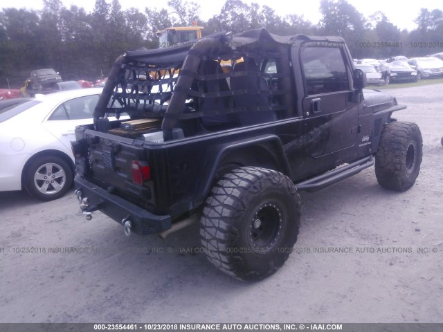 1J4FA44SX6P712486 - 2006 JEEP WRANGLER / TJ UNLIMITED BLACK photo 4