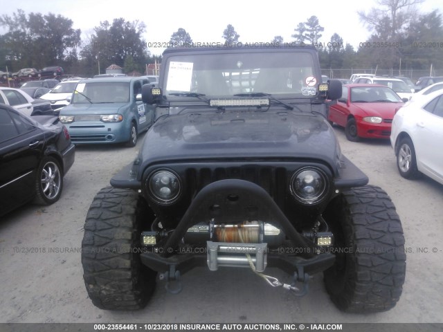 1J4FA44SX6P712486 - 2006 JEEP WRANGLER / TJ UNLIMITED BLACK photo 6