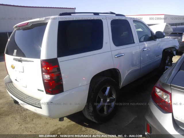 1GNSCBE06CR165837 - 2012 CHEVROLET TAHOE C1500 LT WHITE photo 4