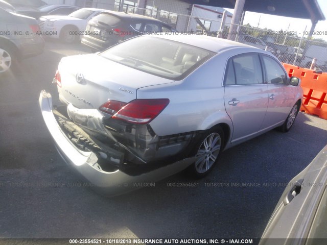 4T1BK36B97U224783 - 2007 TOYOTA AVALON XL/XLS/TOURING/LIMITED SILVER photo 4