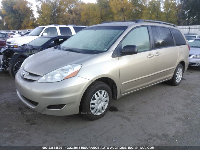 5TDZA23C76S464687 - 2006 TOYOTA SIENNA CE/LE GOLD photo 2