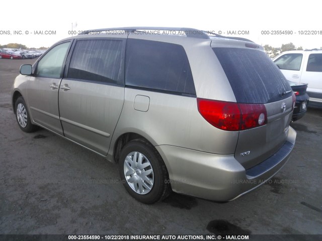 5TDZA23C76S464687 - 2006 TOYOTA SIENNA CE/LE GOLD photo 3