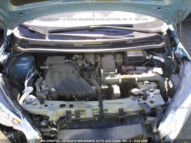 3N1CE2CP3GL397299 - 2016 NISSAN VERSA NOTE S/S PLUS/SV/SL/SR BLUE photo 10