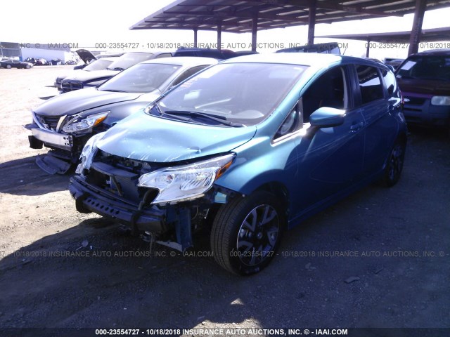 3N1CE2CP3GL397299 - 2016 NISSAN VERSA NOTE S/S PLUS/SV/SL/SR BLUE photo 2