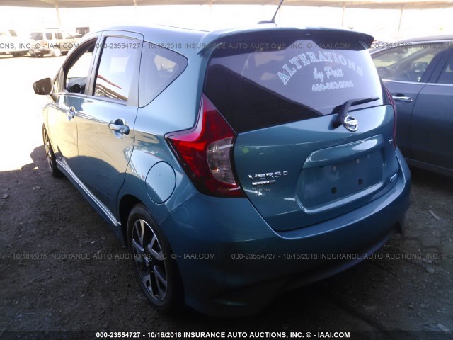 3N1CE2CP3GL397299 - 2016 NISSAN VERSA NOTE S/S PLUS/SV/SL/SR BLUE photo 3