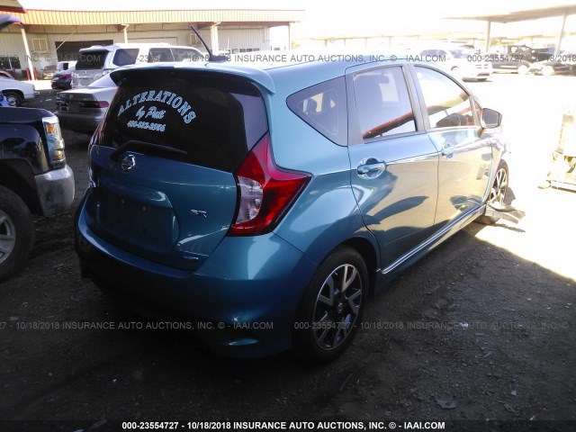 3N1CE2CP3GL397299 - 2016 NISSAN VERSA NOTE S/S PLUS/SV/SL/SR BLUE photo 4