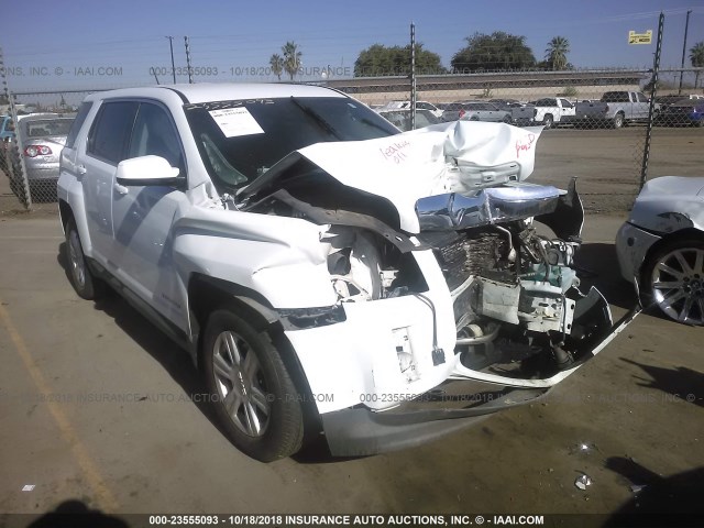 2GKALMEK1F6353803 - 2015 GMC TERRAIN SLE WHITE photo 1