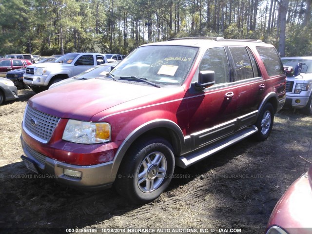 1FMFU17L73LB96599 - 2003 FORD EXPEDITION EDDIE BAUER RED photo 2