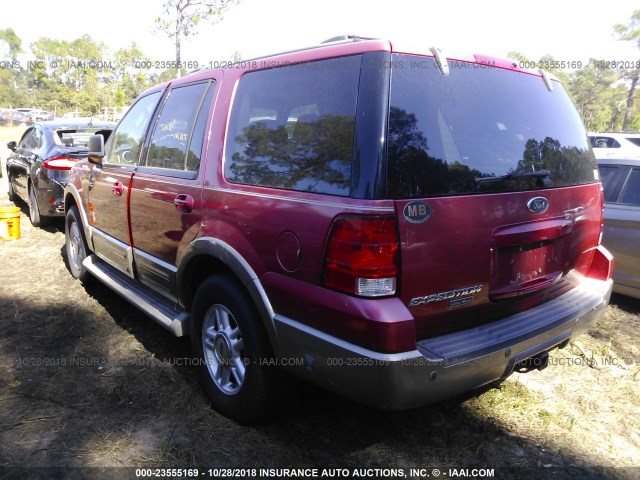 1FMFU17L73LB96599 - 2003 FORD EXPEDITION EDDIE BAUER RED photo 3