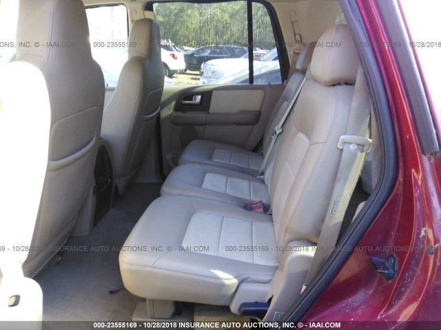 1FMFU17L73LB96599 - 2003 FORD EXPEDITION EDDIE BAUER RED photo 8