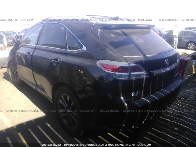 2T2BK1BA1FC303989 - 2015 LEXUS RX 350/BASE/F SPORT BLACK photo 3