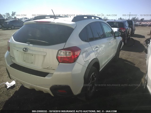 JF2GPAWC0EH340339 - 2014 SUBARU XV CROSSTREK 2.0 PREMIUM WHITE photo 4