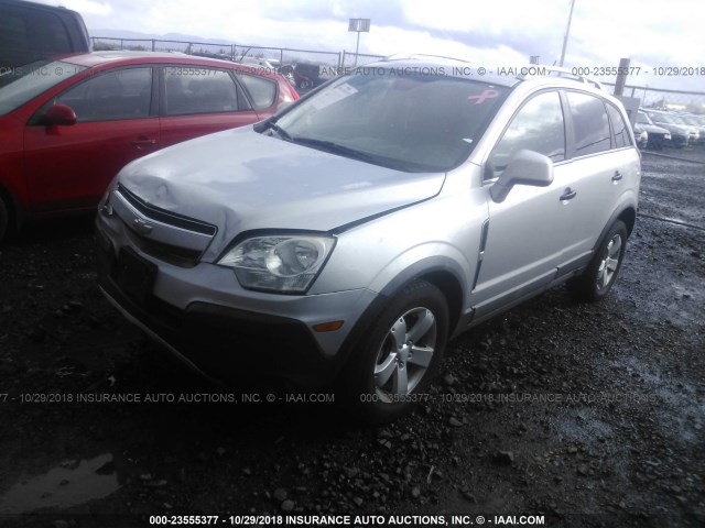 3GNAL2EK2CS600444 - 2012 CHEVROLET CAPTIVA SILVER photo 2