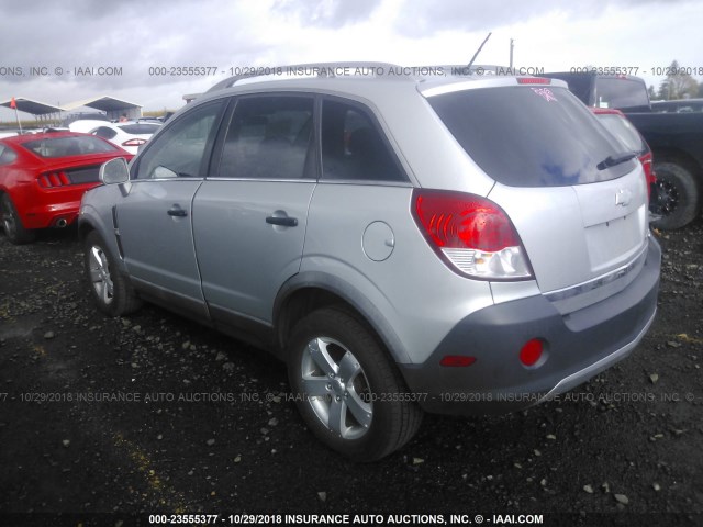 3GNAL2EK2CS600444 - 2012 CHEVROLET CAPTIVA SILVER photo 3