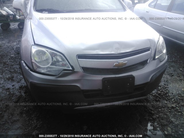 3GNAL2EK2CS600444 - 2012 CHEVROLET CAPTIVA SILVER photo 6