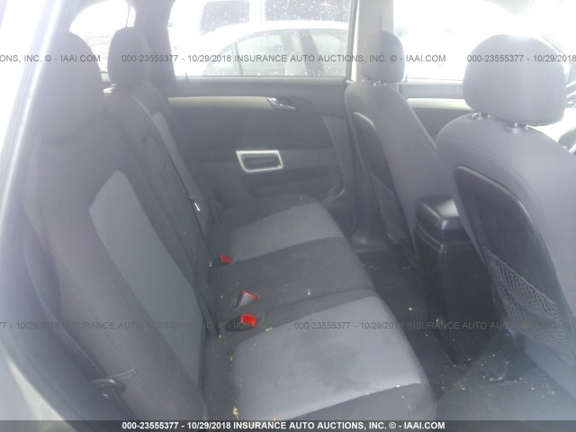 3GNAL2EK2CS600444 - 2012 CHEVROLET CAPTIVA SILVER photo 8